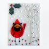 Charley Harper Inspired Winter Cardinal - Glassroom Project